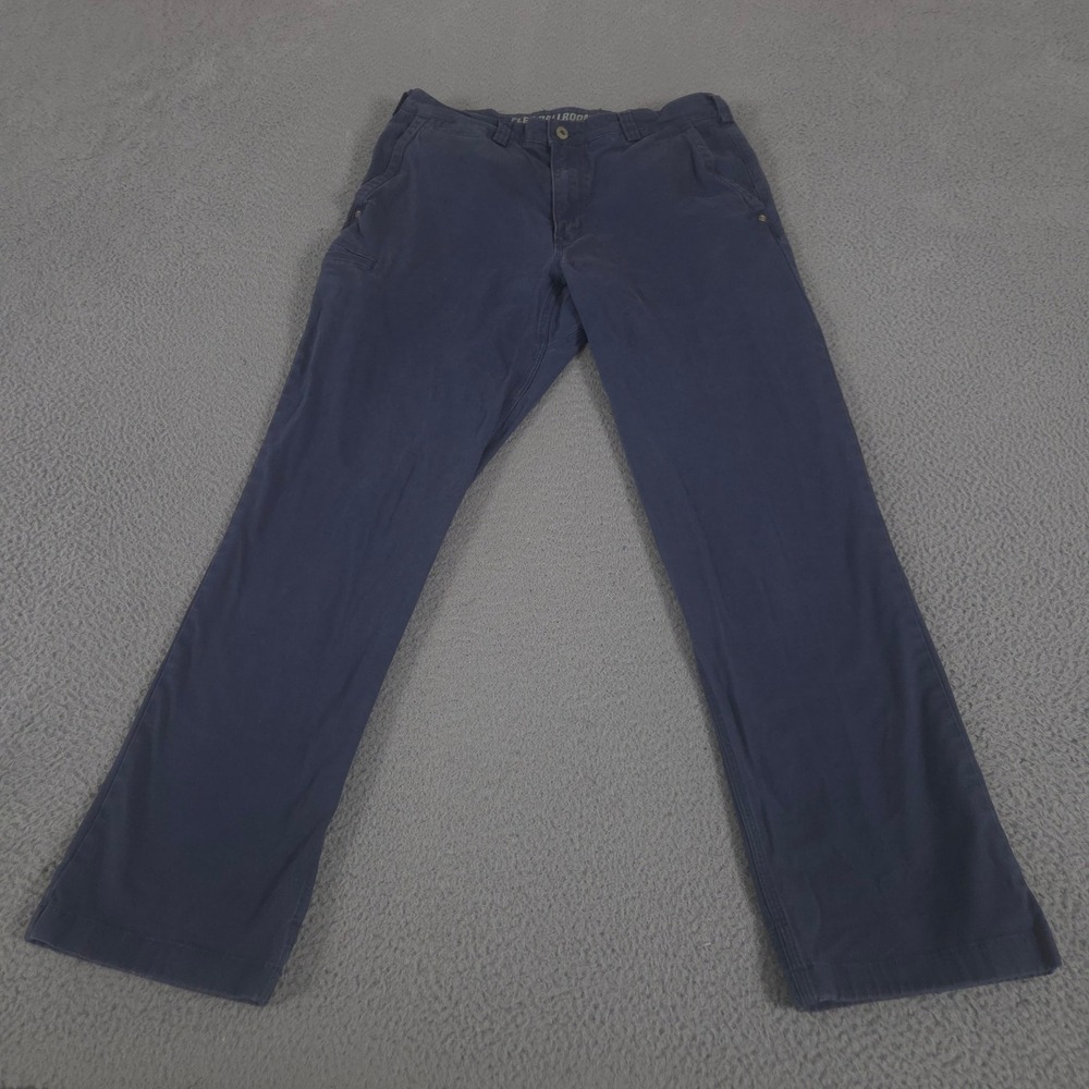 Duluth Trading Co Pants Mens 32x32 Blue DuluthFlex Ballroom Relaxed Straight Leg